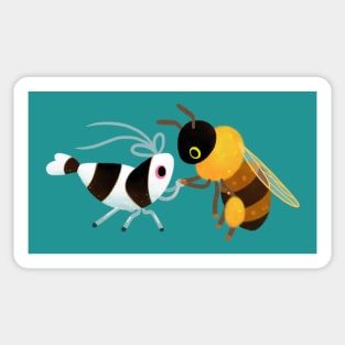 bee & bee shrimp Sticker